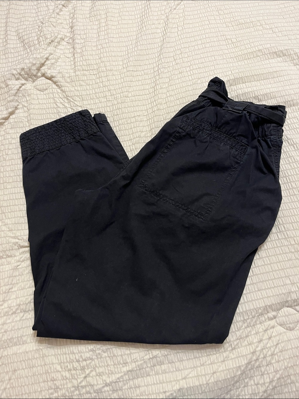 Blank NYC Black Elastic-Waist Jogger Pants